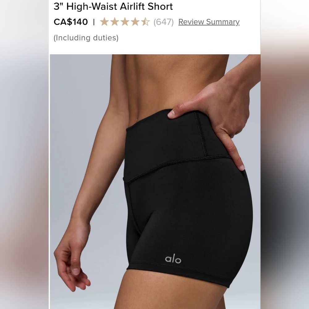 Alo 3" High-Waisted airlift short
